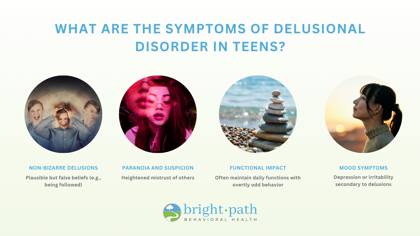 delusional disorder teens symptoms