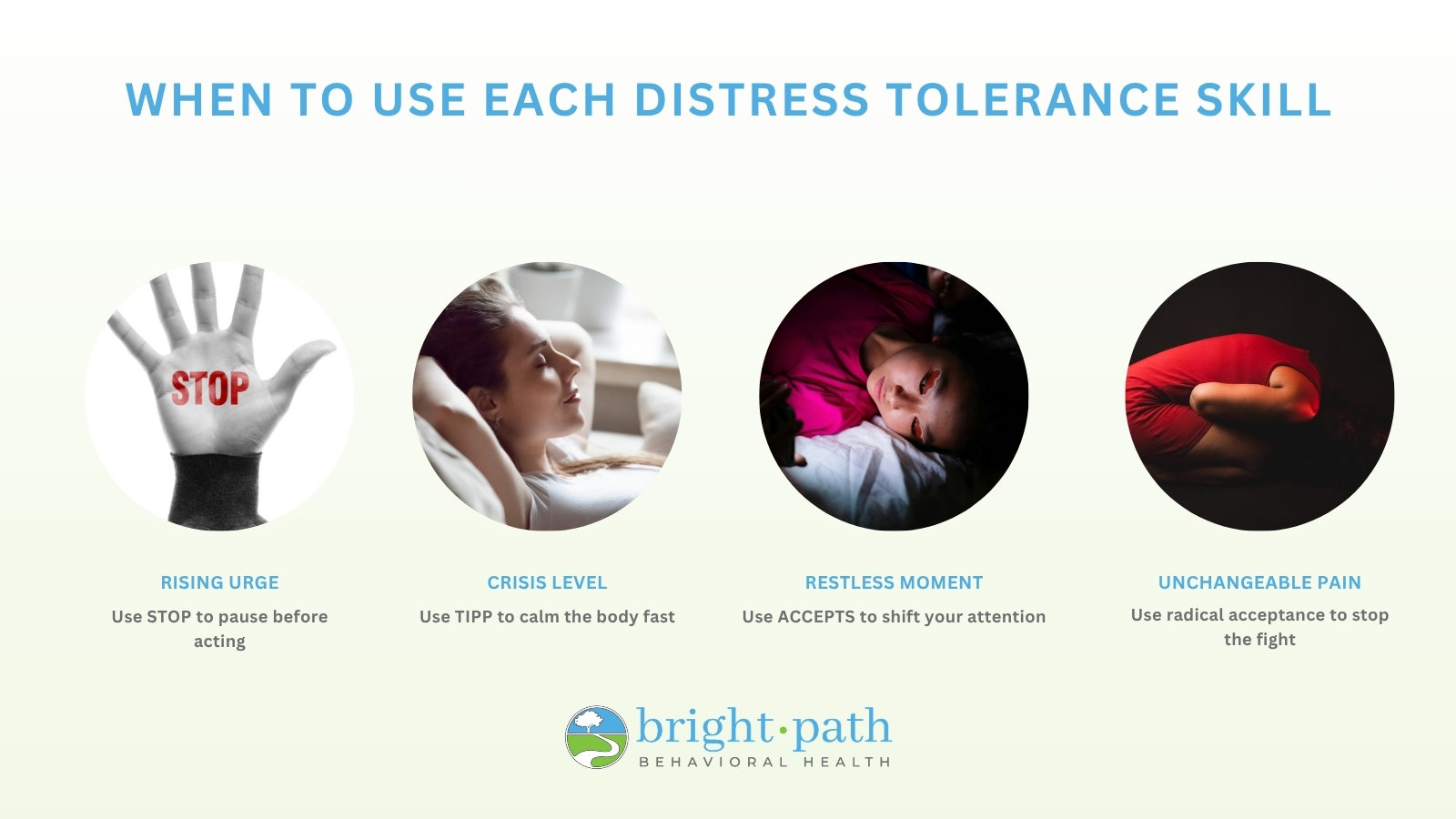 when to use distress tolerance skill for teens