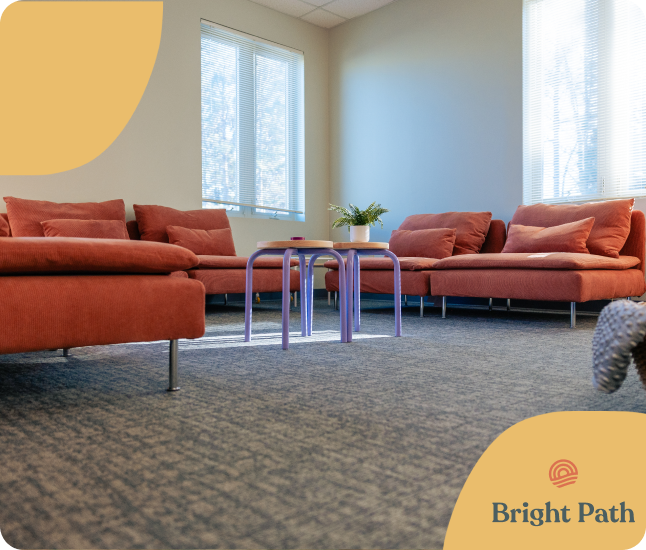 Abstract geometric pattern with layered shapes and gradient colors